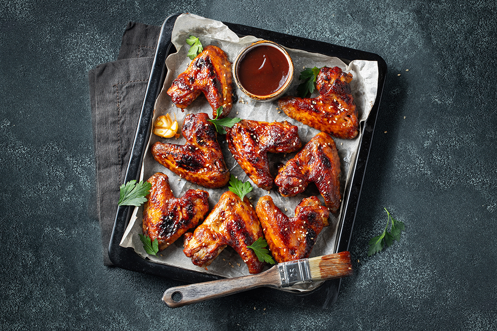 Flammed grilled Chicken-Wings